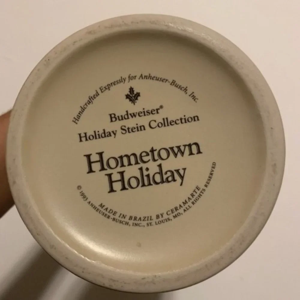 Vintage  Anheuser-Busch Budweiser Holiday‎ Stein